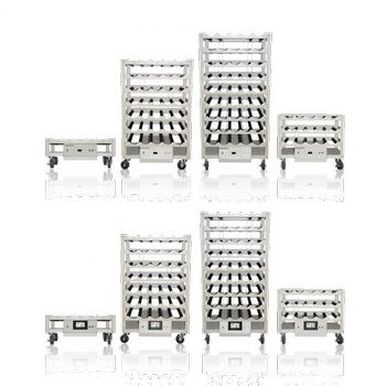 DWK Wheaton Standard-Rollerapparat, modulares System, Antrieb unten, 1 herausnehmbares Deck mit 5 Pos., mit Kabel für Nordamerika