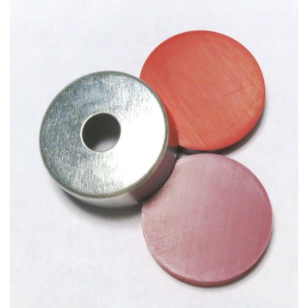 Thermo Fisher Scientific Bördelkappe SureSTART Level 2, 20 mm, Magnetstahl & Septum Silikon rot/PTFE natur, HT, 3 mm, 1000 St/Pkg