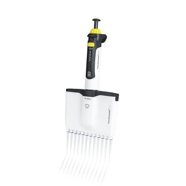 Brand GmbH & Co. KG 12-Kanal-Mikroliterpipette Transferpette pro -12, variabel, 20 - 200 μl, M12-200, DE-M
