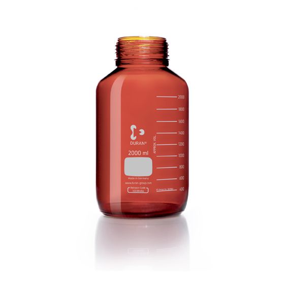 Duran Group Weithalsflasche, Braunglas, GLS 80, 2000 ml, 10 St/Pkg