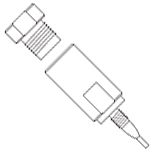 CERi HPLC-Vorsäulenhalter L-column, Halter, Direct Type, für 2 x 5 mm Vorsäulenkartuschen