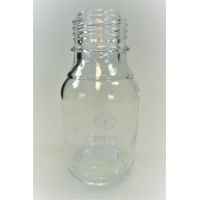 Product Image of Reagent Bottle GL45, without Cap and Pouring Ring, clear, 250ml, 10/PK