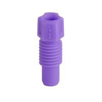 Product Image of Fitting mit integrierter Ferrule, PFA, für Kapillaranschluss, 2,3 mm AD, violet, 5/PAK