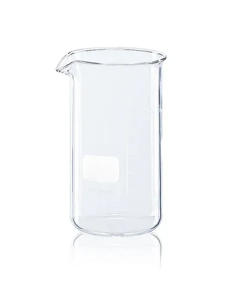 Brand GmbH & Co. KG Beaker, tall form, Boro 3.3, 1000 ml, with graduation and spout, diameter 95 mm, height 180 mm, DIN EN ISO 3819, 10 pc/PAK