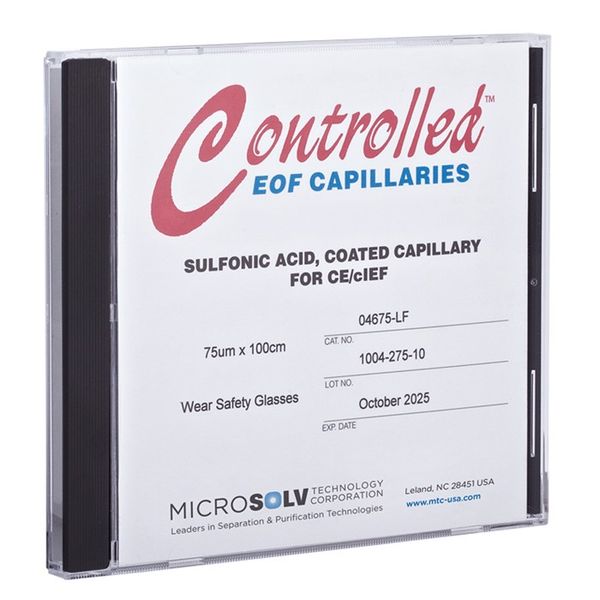 Microsolv Capillary, Controlled, Low Flow, 75μm ID by 1 meter, 1 pc/PAK