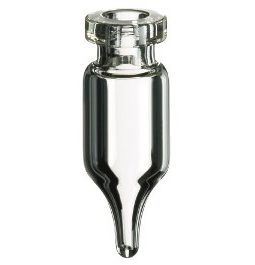 Altmann Analytik ND11 1,1ml Rollrand-Mikroflasche, 32x11,6mm, Klarglas konisch, weite Öffnung, 10x100/PAK