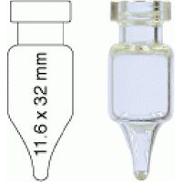 Product Image of 1.1 mL Crimp Neck Vial N 11 outer diameter: 11.6 mm, outer height: 32 mm clear, conical, 100/PAK