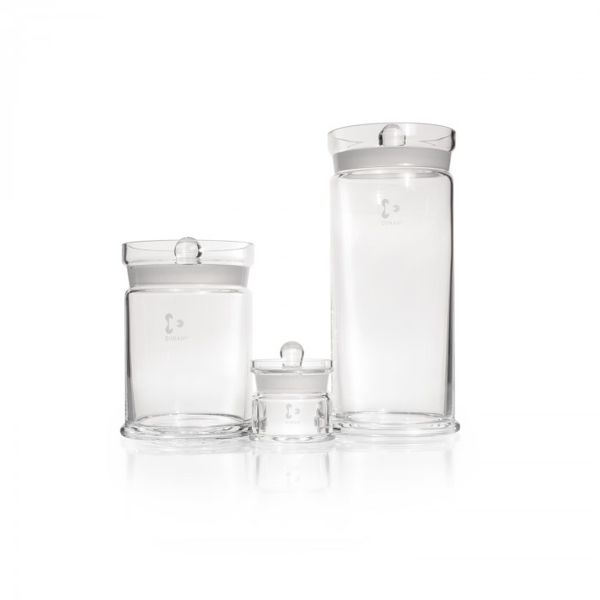 Duran Group DURAN Specimen jar, with ground-in knobbed lid, 127 x 123 mm