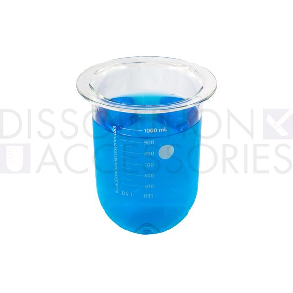Dissolution Accessories Gefäß, Boro 3.3, klar, 1000 ml, APEX-Boden, Distek