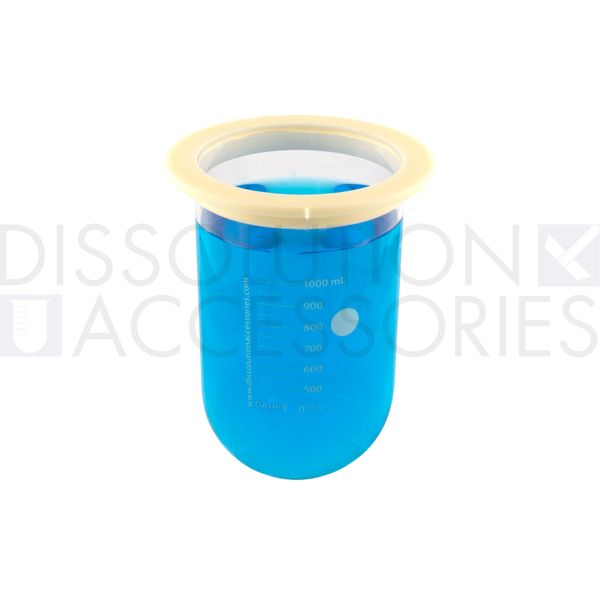 Dissolution Accessories Gefäß, Boro 3.3, klar, 1000 ml, hoch-präzise, TruAlign Agilent