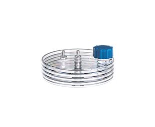 Greiner Bio-One CELLdisc, 4 Lagen, PS, 1.000 cm², transparent, Standard-Schraubverschluss blau, Advanced TC, steril, 4 St/Pkg