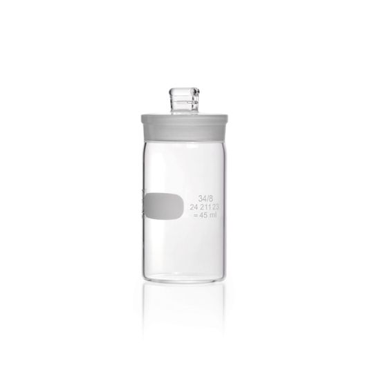 Duran Group DURAN Wägeglas, mit Deckel, hohe Form, 38 x 70 mm, 45 ml, 10 St/Pkg, nicht steril