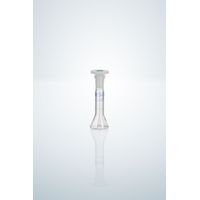 Product Image of Volumetric flask, clear, NS 10/19, 20 ml, blue graduation, A, with PE stopper, 2 pc/PAK