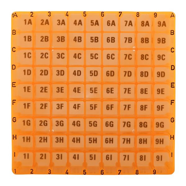 Microsolv Storage Box/Rack, orange, for 81 x 2 ml Autosampler Vial