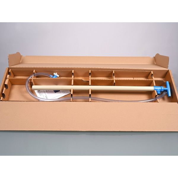 Bürkle PP barrel pump w/discharge hose/stopcock, 80 cm