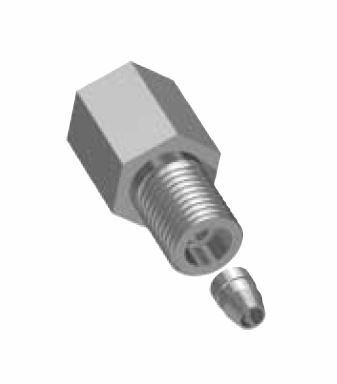 Rheodyne Fittinge, Set, Edelstahl, 1/16''ELG, 10 St/Pkg