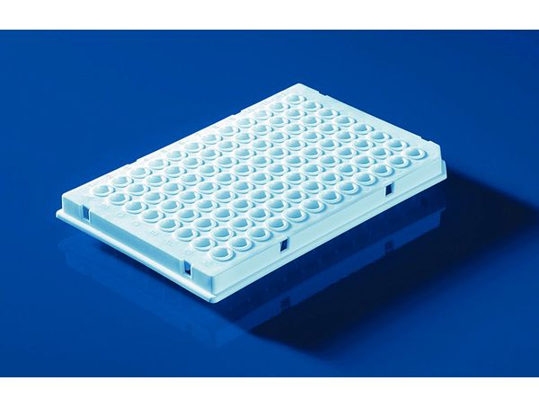 Brand GmbH & Co. KG PCR-Platte 96-well, PP, halber Rahmen, Low Profile, 0,15 ml, weiß, geeignet für Roche Lightcycler, BIO-CERT PCR-Q, 50 St/Pkg