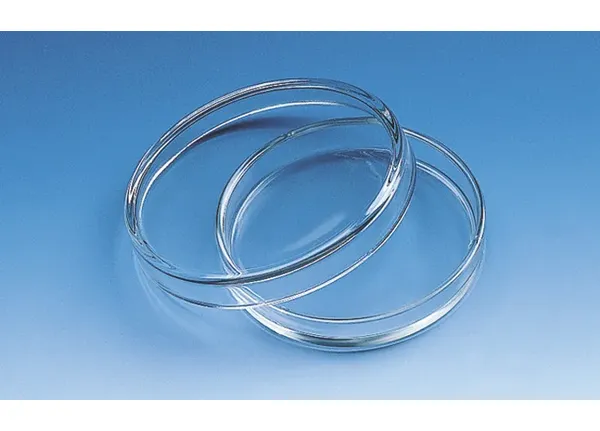 Brand GmbH & Co. KG Petrischale, Natron-Kalk-Glas, Deckel-D. 150 mm, Höhe Unterteil 25 mm, Schnittkanten feuerpoliert, 10 St/Pkg