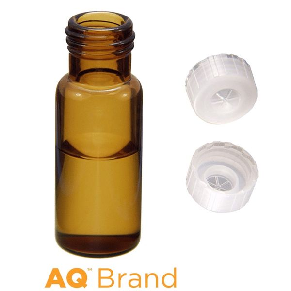 Microsolv EPP Vial amber, 2 ml, PE Screw Cap natural with thinned penetration point, 100 pc/PAK