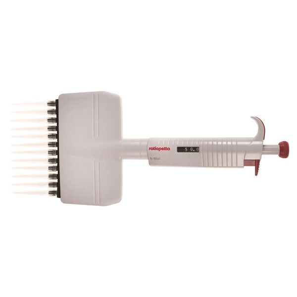 Ratiolab ratiopetta 12-channel Pipet, 0.5-10 μl, autoclavable