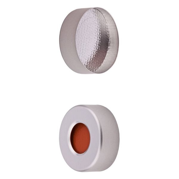Microsolv Headspace Crimp Cap 20 mm, with Orange Sil/Aluminum foil septa, 100 pc/PAK