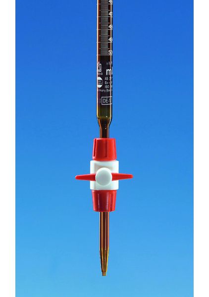 Brand GmbH & Co. KG Compact Burette, BLAUBRAND, AS, DE-M, 25 : 0.05ml, Boro 3.3, PTFE stopcock