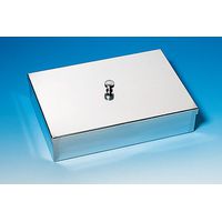 Product Image of Instrument tray LxWxH 300x200x50mm, stainless Steel, with knob lid