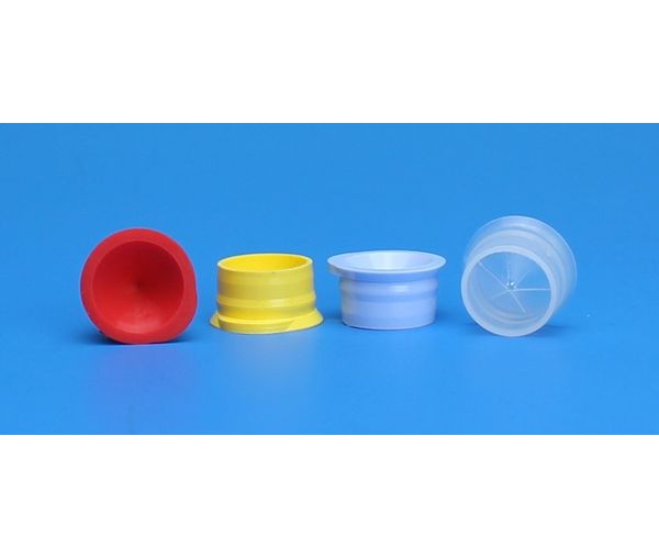 JG Finneran 15 mm Clear Polyethylene Starburst Conical Snap Plug, 10 x 100 pc/PAK