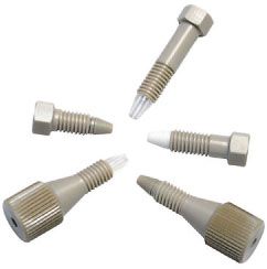 Vici Jour Fitting, PEEK, No Twist, 10-32, 1/16, fingertight, with PEEK Ferrule, 5/PAK