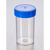 Product Image of Sample container, 180 ml, sterile, with blue screw cap, straight form, 264 pc/PAK, old number also KU11-23