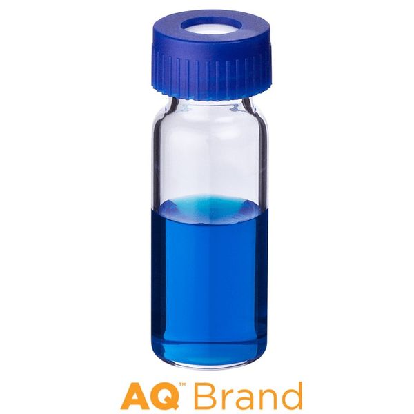 Microsolv EPP Vial clear, 2 ml, Screw Cap blue with Sil/PTFE Septa, pre-assembled, 100 pc/PAK
