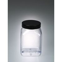 Product Image of Wide-necked box square, PVC transp., 1000ml, w/cap