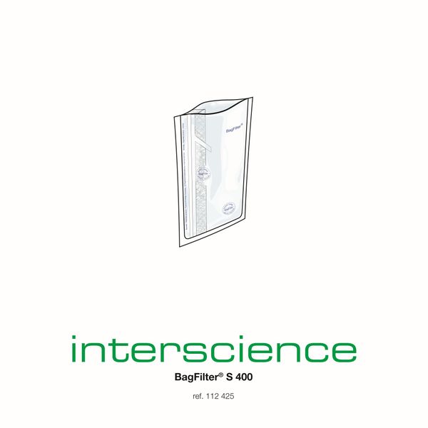 Interscience Filterbeutel BagFilter S 400, 400 ml, 190 x 300 mm, 20 x 25 St/Pkg, Seitlicher Filterbeutel, zum Gießen
