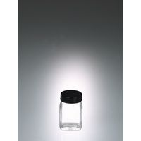 Product Image of Wide-necked box, square, PETG clear, 100 ml, w/cap, old No. 0357-100