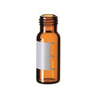Product Image of ND9 1,5ml shortthread vial, 32x11,6mm, silanized, wide opening, label/filling lines, 10x100pc/PAK