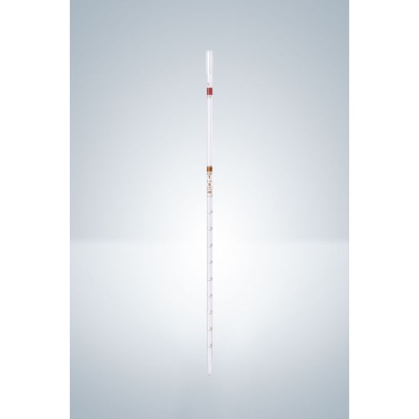 Hirschmann Messpipette, Klasse B, braun graduiert 1:0,01 ml, 12 St/Pkg