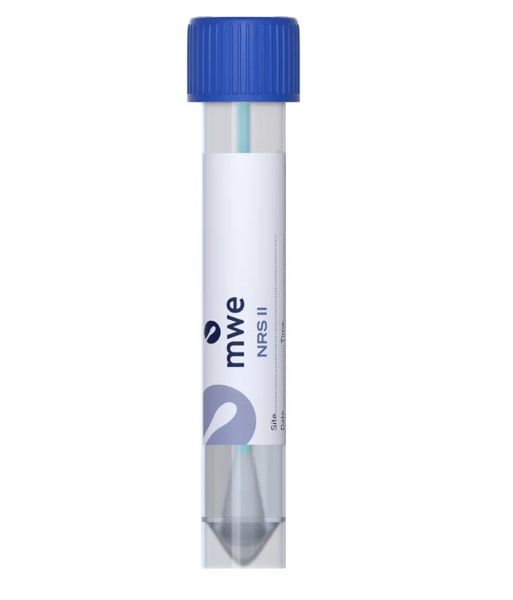 MEDICAL WIRE & EQUIPMENT NRS II Transwab , spezielle Viskosespitze, blauer Polystyrolstab, im Polypropylen-Röhrchen mit 5,0 ml neutralisierende NRS-
