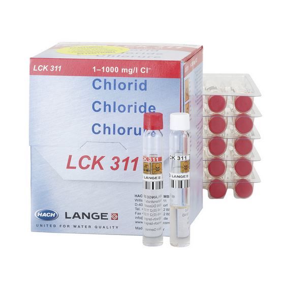 Hach Lange Chlorid Küvetten-Test 1-70 mg/L / 70-1000 mg/L Cl-, 24 Stk/Pkg