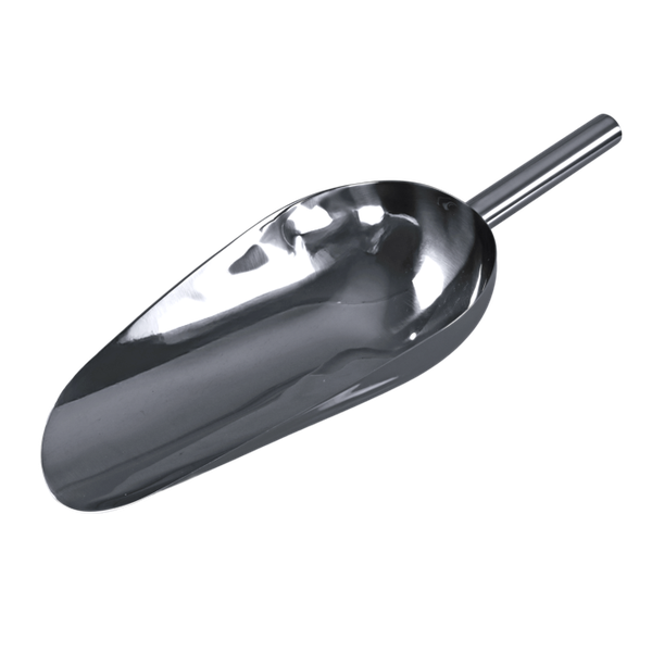 Bürkle Food scoop, V2A, 2000 ml, total length 465 mm, L x W 328 x 177 mm