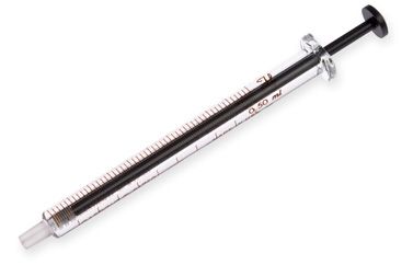 Hamilton 500 μl, Modell 1750 LT Spritze, ohne Nadel, max. Druck 700 psig (48.3 bar), max. Temperatur 115°C / 239°F