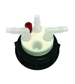 A.I.T. France Smart Waste Din 51 S55 caps, 1 entry 1/8 and 3 barbed to port fitting 8mm straight or 90°, and charcoal emplacement