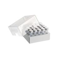 Product Image of Storage Box 5 x 5, for 25 tubes, height 76, 2 mm, 3 inch, polypropylene, 2 pc/PAK