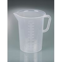Product Image of Messbecher mit Henkel, PP, 5000 ml, transparent Skala