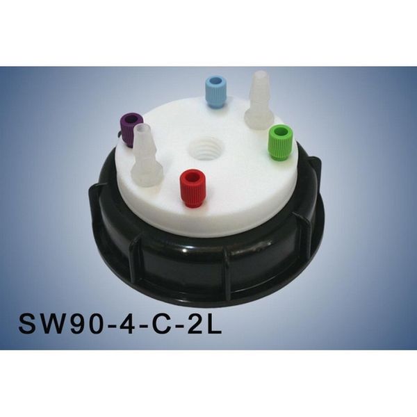 A.I.T. France Smart Waste Cap S90, Aktivkohlefiltereinsatz + 4 Eingänge (1/8 oder 1/16 ) + 2 Lecks (6-9 mm)