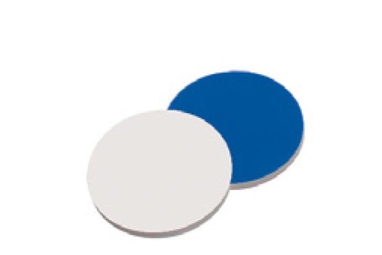Altmann Analytik 8mm Septa, Silicone Dark Blue/PTFE White, 45° Shore A, 1.3mm, 1000 pc/PAK