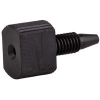 Product Image of Tubing Connector Fittings CombiHead Flat Black PEEK, ARE-Applied Research brand, 10 pc/PAK