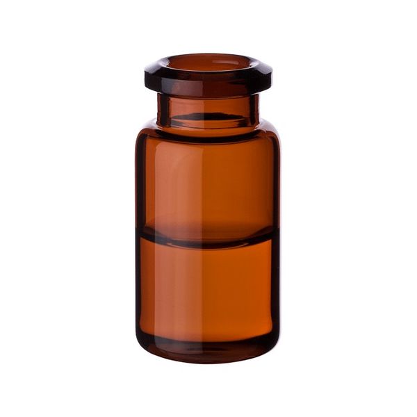 Microsolv Headspace Vial amber, 10 ml, Crimp Top 20 mm, PE Style, Round Bottom 100 pc/PAK