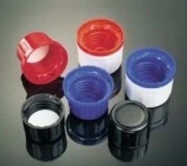 Kautex Kindersicherungsverschluss, weiß/blau, für 1000 ml EH-Chemikalienflasche, 100 St/Pkg, alte Nr.: KA80584200