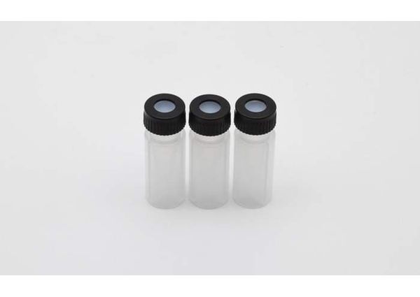 PerkinElmer Autosampler Komfort Kit - 2 ml, 9 mm Fläschchen mit Schraubverschluss aus klarem Polypropylen mit PTFE/Silikon-Vorslit-Septen, 100/Kit