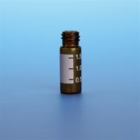 Product Image of 2.0 ml Amber Vial, 12x32 mm with White Graduated Spot, 10-425 mm Thread, 10 x 100 pc/PAK